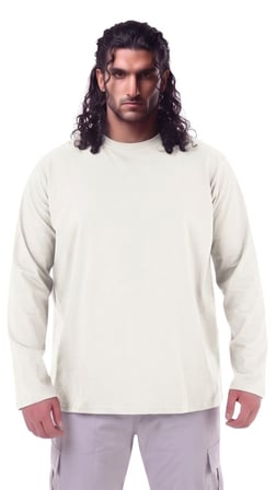Erkek Büyük Beden 115 - 155 Kilo Arası Uygun Bedenli % 100 Pamuk Uzun Kol Bisiklet Yaka Sweatshirt