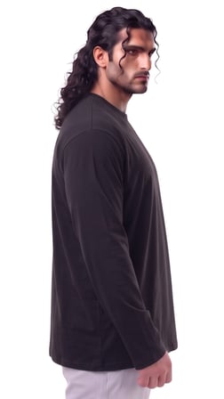 Erkek Büyük Beden 115 - 155 Kilo Arası Uygun Bedenli % 100 Pamuk Uzun Kol Bisiklet Yaka Sweatshirt