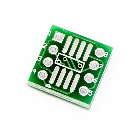 8 Pinli SO/MSOP/TSAOP/SOIC/SOP8'yi DIP8'e Dönüştürücü Kart