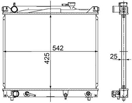 SU RADYATÖRÜ SUZUKİ GRAND VİTARA 1998-2005 Otomatik