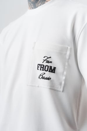 Erkek Far From Basic Baskılı Regular Fit T-Shirt Şort Takım Ekru