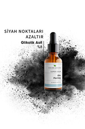 Ahapeeling Cilt Tonu Eşitleyici Glikolik Asit Süper Serum + Aydınlatıcı, Onarıcı, Yenileyici Serum