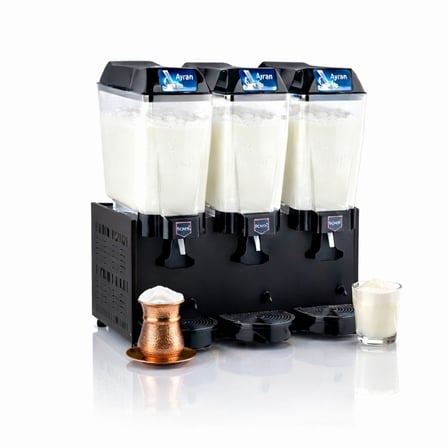 Remta 20+20+20 Litre Üçlü Karıştırıcılı Ayran Soğutucu Siyah- ST20