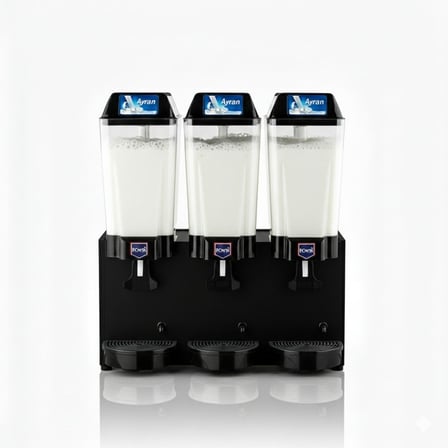 Remta 20+20+20 Litre Üçlü Karıştırıcılı Ayran Soğutucu Siyah- ST20