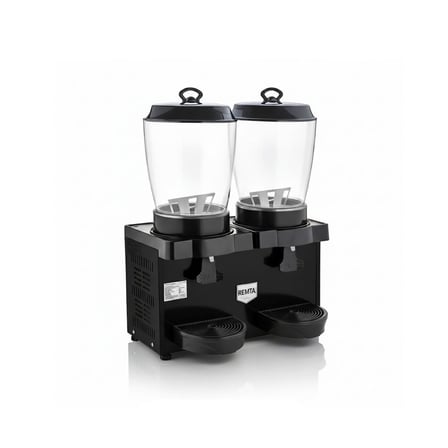 Remta ST35 Royal Mini 11+11 Litre İkili Şerbet ve Ayran Soğutucu - Siyah