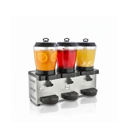 Remta ST38 Royal Mini Üçlü Şerbet ve Ayran Soğutucu 11+11+11 Litre - Gri