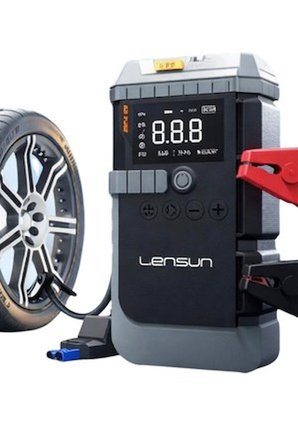 Lensun LS99 Akü Takviye Cihazı 19.800 mAh | 4'ü 1 Arada Powerbank, Hava Kompresörü, LCD Ekran,150PSI