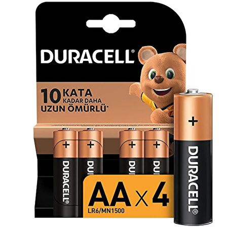 Duracell AA Kalem Pil 4'lü Paket