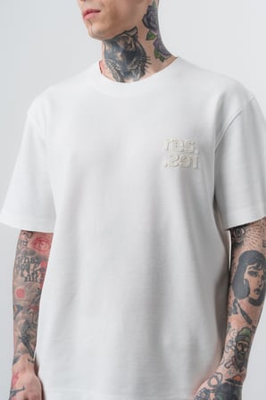 Erkek Pis Dikişli Regular Fit T-Shirt Şort Takım Ekru