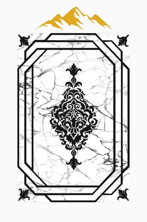 Modern Desenli Dijital Baskı Kaymaz Taban Halı H0173