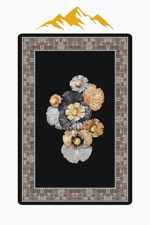 Modern Desenli Dijital Baskı Kaymaz Taban Halı H0174