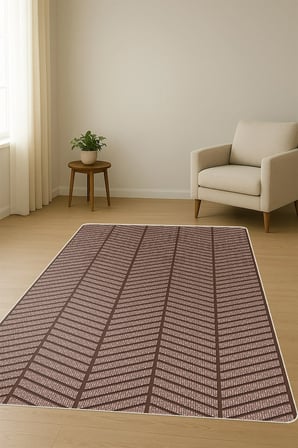 Modern Desenli Dijital Baskı Kaymaz Taban Halı H0177
