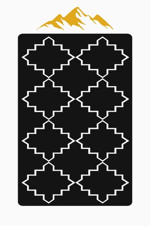 Modern Desenli Dijital Baskı Kaymaz Taban Halı H0190
