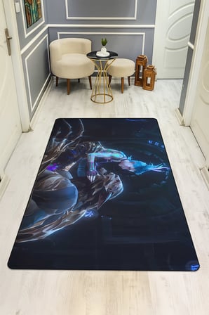 Modern Dijital Baskı Kaymaz Taban Çocuk ve Genç Odası Halısı H0478