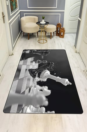 Modern Dijital Baskı Kaymaz Taban Çocuk ve Genç Odası Halısı H0263