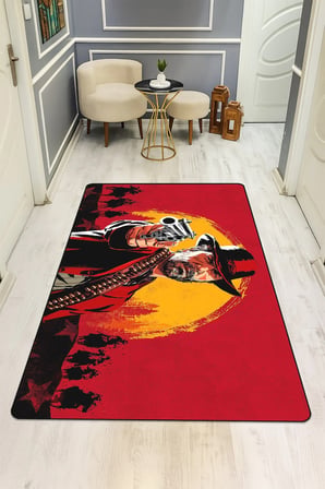 Modern Dijital Baskı Kaymaz Taban Çocuk ve Genç Odası Halısı H0590
