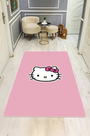Modern Dijital Baskı Kaymaz Taban Çocuk ve Genç Odası Halısı H0593