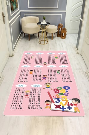 Modern Dijital Baskı Kaymaz Taban Çocuk ve Genç Odası Halısı H0637