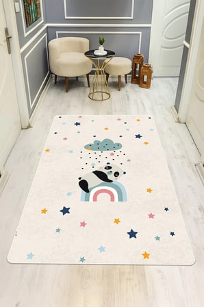 Modern Dijital Baskı Kaymaz Taban Çocuk ve Genç Odası Halısı H0786