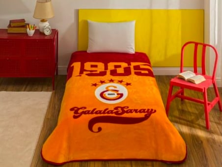 Taç Galatasaray Taraftar Battaniyesi Lisanslı - Tek kişilik