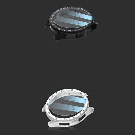 Gpack Samsung Galaxy Watch 6 Classic 43mm Sert Kasa Ve Ekran Koruyuculu Rakamlı Gard 29