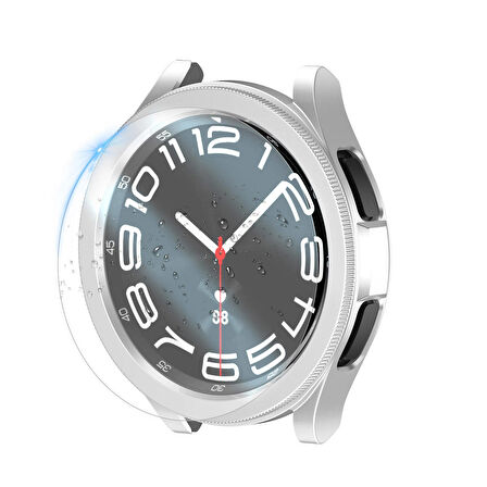 Gpack Samsung Galaxy Watch 6 Classic 43mm Sert Kasa Ve Ekran Koruyuculu Rakamsız Gard 29