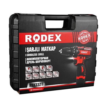 RODEX AKÜLÜ MATKAP 12 VOLT 