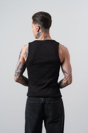 Erkek Tank Top Atlet Siyah