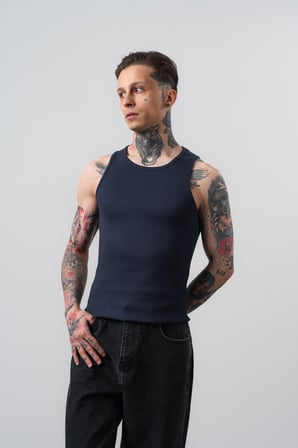 Erkek Tank Top Atlet Lacivert