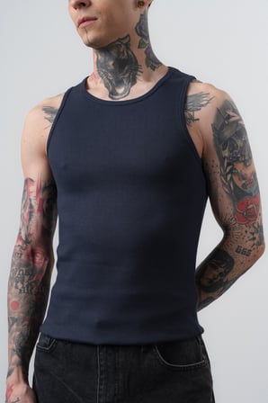 Erkek Tank Top Atlet Lacivert