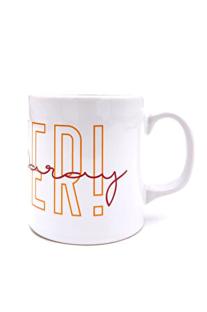 Galatasaray Kupa Gs Orijinal Lisanslı Mug Bileklik Set, Özel Ahşap Kutulu