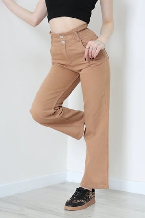 Modi Green Bel Lastikli Palazzo Kot Pantolon Devetüğü - 405354.2141.