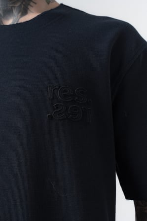 Erkek Pis Dikişli Regular Fit T-Shirt Lacivert