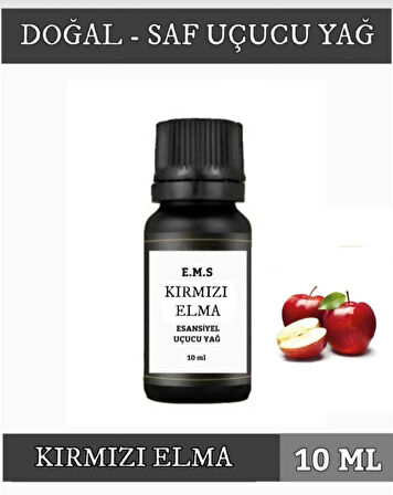 KIRMIZI ELMA Uçucu Yağ Buhurdanlık Esansı Oda Kokusu DİFÜZÖR Uçucu Esansiyel Yağ Buhur Yağı 10 ML.