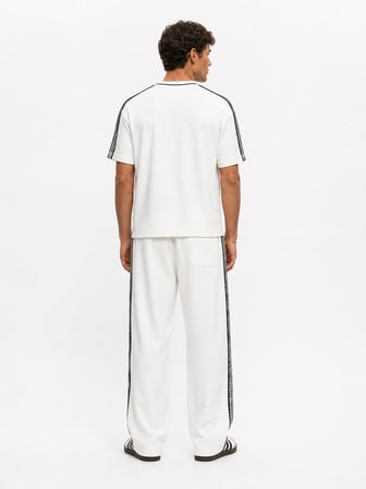 Erkek Originals Şerit Detaylı Regular Fit Eşofman Takımı Ekru