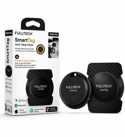FULLTECH SmartTag Akıllı Takip Cihazı | iOS & Android Uyumlu Bluetooth GPS