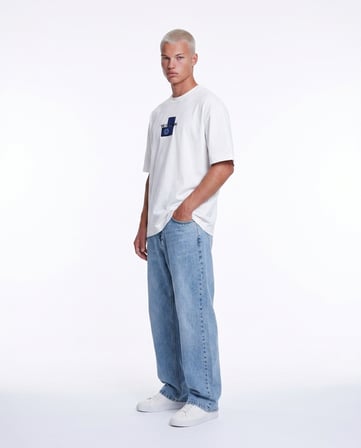Erkek FFB Patch Oversize T-Shirt Ekru