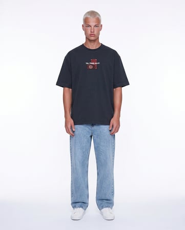 Erkek FFB Patch Oversize T-Shirt Füme