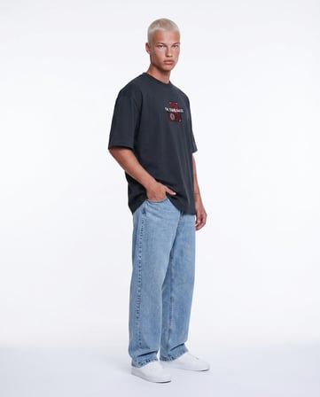 Erkek FFB Patch Oversize T-Shirt Füme