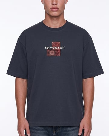Erkek FFB Patch Oversize T-Shirt Füme