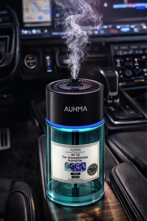 Auhma AF-10 Araç İçi Hava Nemlendirici & Koku Makinesi En Counter Esansı – 120ml Aromaterapi Difüzör Araç Kokusu