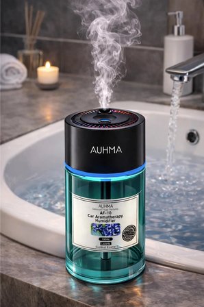 Auhma AF-10 Araç İçi Hava Nemlendirici & Koku Makinesi Chanel Esansı – 120ml Aromaterapi Difüzör Araç Kokusu