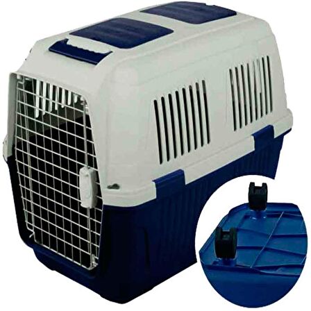 Strong Pet Kedi Köpek Taşıma Çantası Tekerlekli Lacivert 82x57x60 cm