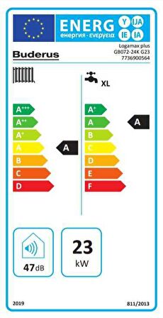 Buderus Logamax Plus GB072 24/29 Kw 20.000 K. Tam Yoğuşmalı Kombi