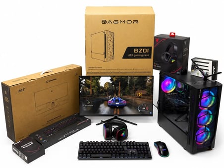 DAGMOR İ5 3470 16 GB 256GB M2+500GB 4GB VGA 24.5' EKRAN +KLAVYE+MOUSE+KULAKLIK PC KASA