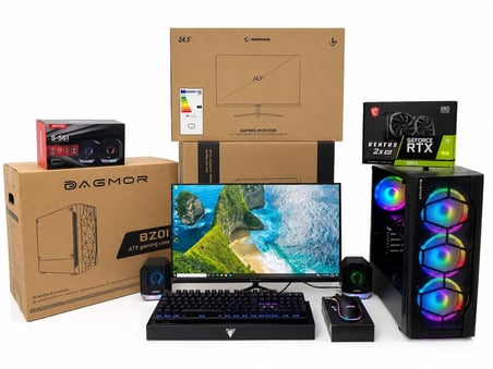 DAGMOR RYZEN5 5600 32GB 1TB M2 NVME RTX3050 8 GB VGA 24.5' LED EKRAN OYUNCU AKSESUAR FULL TAKIM SET PC