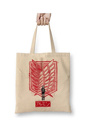 Attack On Titan Traditional Armin Bez Çanta Uzun Saplı Alışveriş Çantası Plaj Çantası