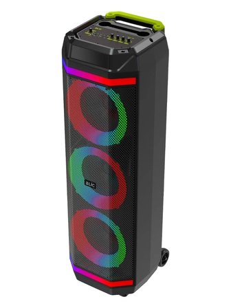 BLIC BLS-58 40W Karaoke Hoparlör Kablosuz Mikrofonlu Bluetooth 5.4 Taşınabilir Ses Sistemi RGB LED Uzaktan Kumandalı