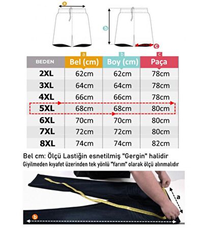 Erkek Büyük Beden Kargo Cepli Penye Kapri Antrasit