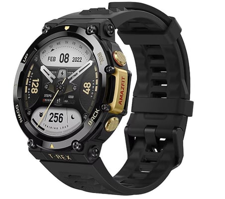 Amazfit T-Rex 2 Altın-Siyah Akıllı Saat (OUTLET) (12 AY EVOFONE GARANTİLİ)